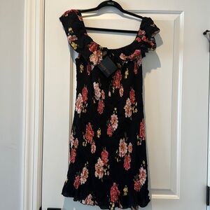 Haute Fox floral print dress